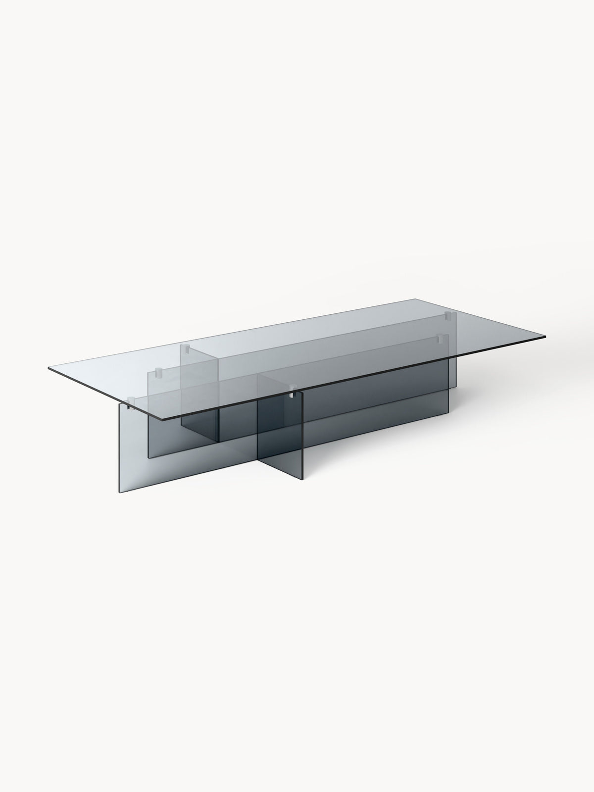 Anoubera Large Glass Coffee Table, W 160 cm
