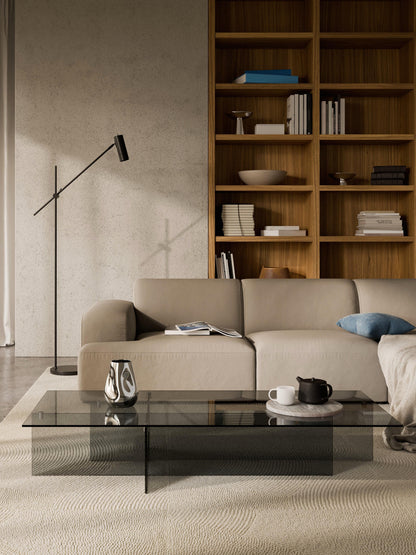Anoubera Large Glass Coffee Table, W 160 cm