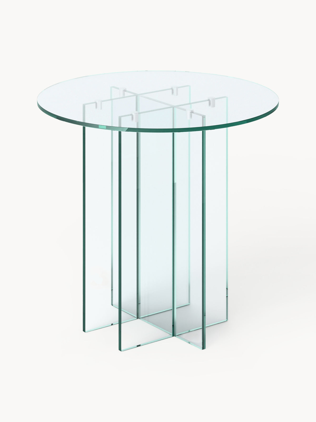 Anoubera Round Glass Dining Table, in Various Sizes
