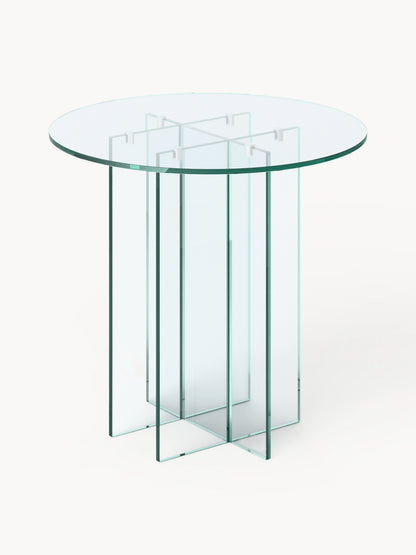 Anoubera Round Glass Dining Table, in Various Sizes