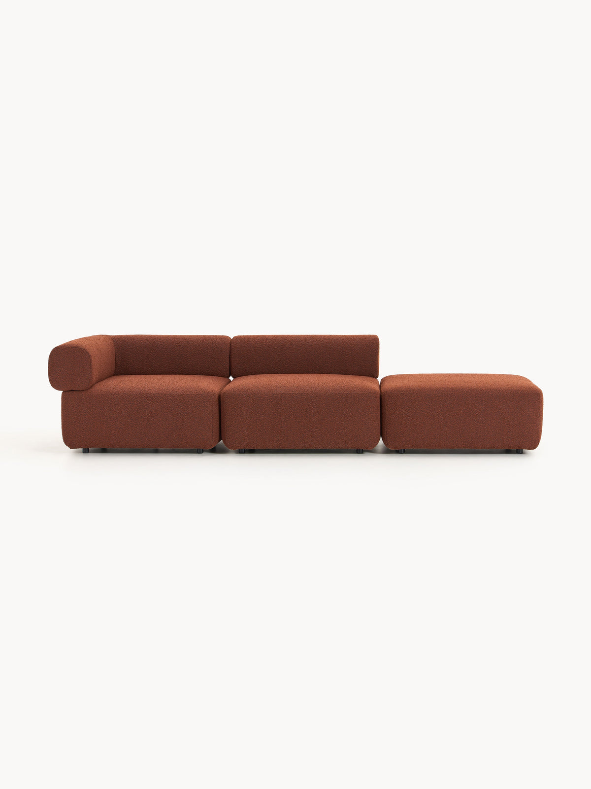 Antolvi Modular Ottoman in Bouclé