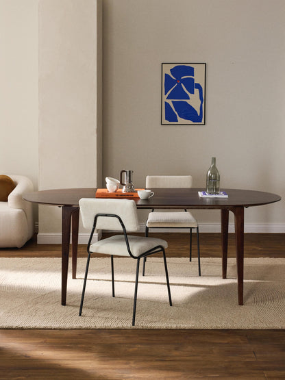 Archemio Oval Mango Wood Dining Table, 200 x 100 cm