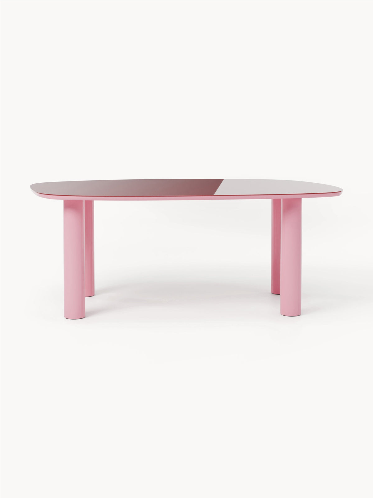 Benlucia Organic Dining Table with Glass Top, 200 x 110 cm