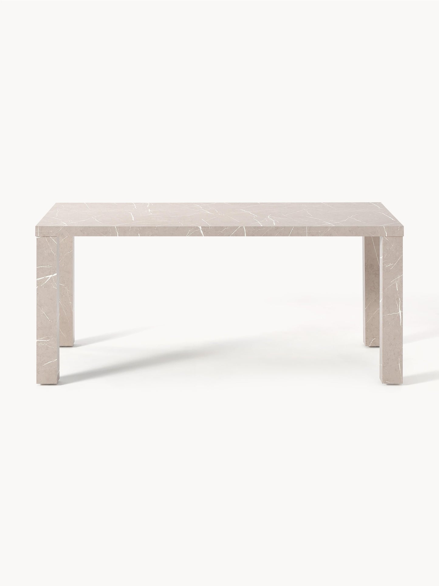 Carlomeo Dining Table in Marble Look, 180 x 90 cm