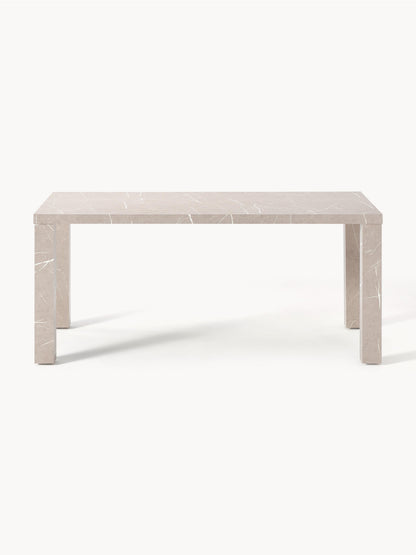 Carlomeo Dining Table in Marble Look, 180 x 90 cm