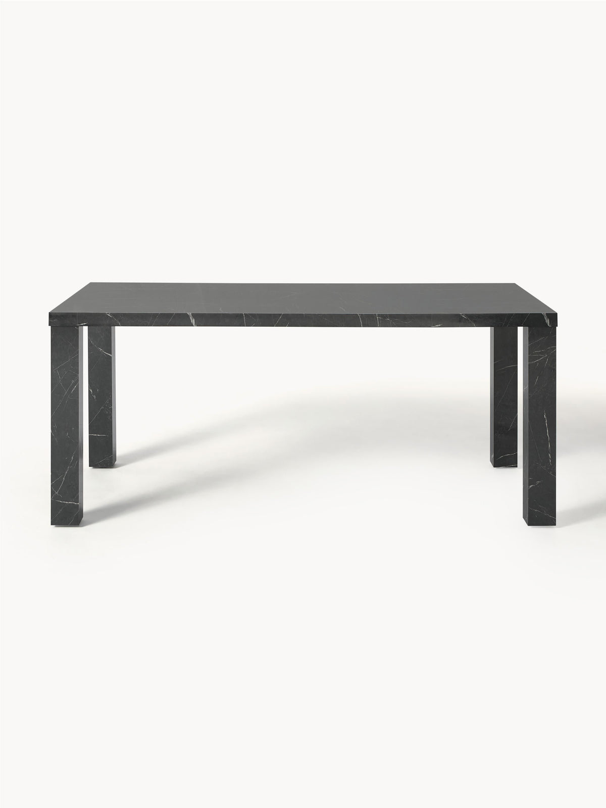 Carlomeo Dining Table in Marble Look, 180 x 90 cm