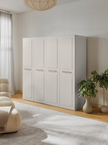 Charlanova Modular Hinged-Door Wardrobe, 200 cm Wide, in Various Sizes