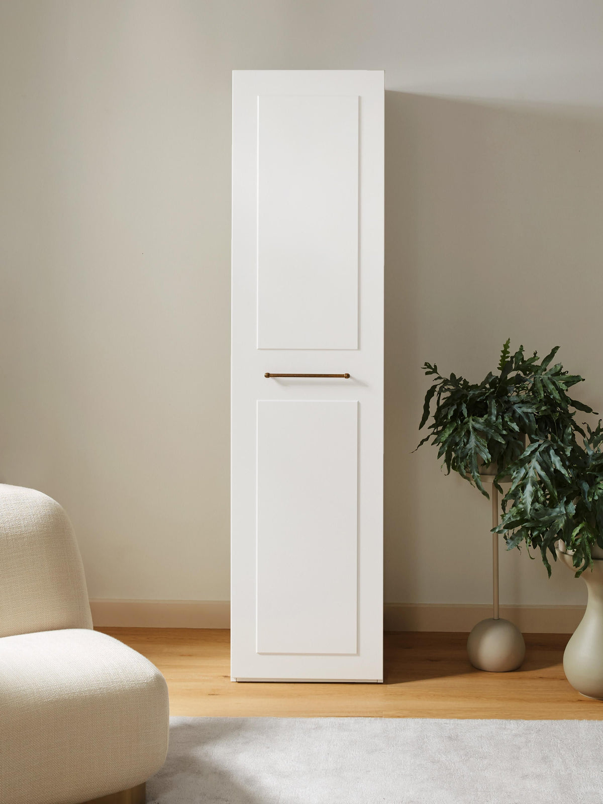 Charlanova Modular Hinged-Door Wardrobe, 50 cm Wide, in Various Sizes