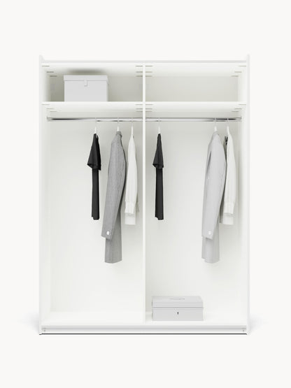 Charlanova Modular Sliding-Door Wardrobe, 150 cm Wide, in Various Sizes