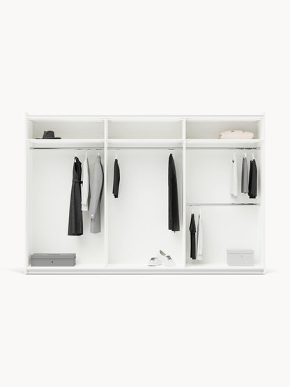 Charlanova Modular Sliding-Door Wardrobe, 300 cm Wide, in Various Sizes