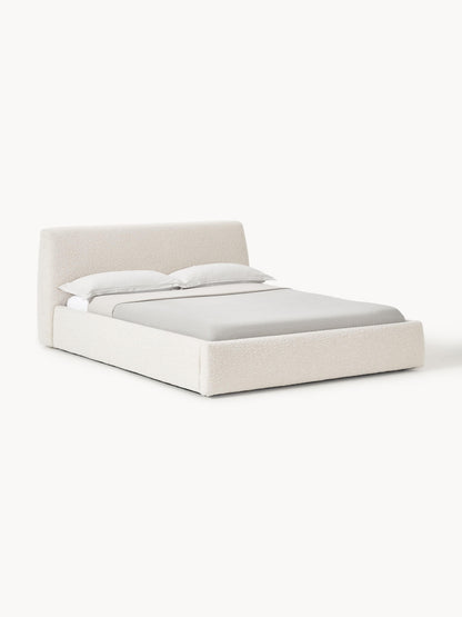 Cloveran Upholstered Bed in Bouclé