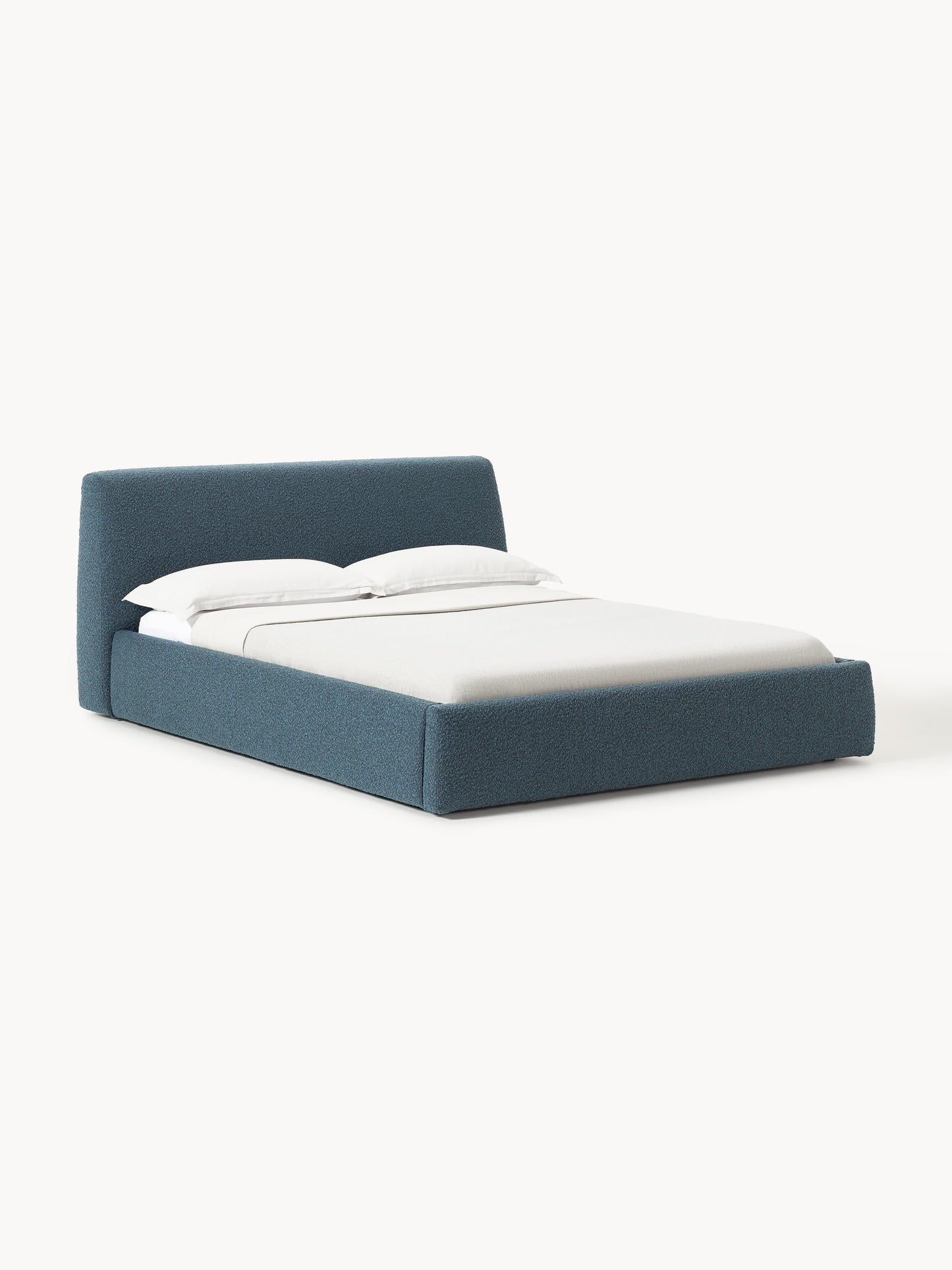 Cloveran Upholstered Bed in Bouclé