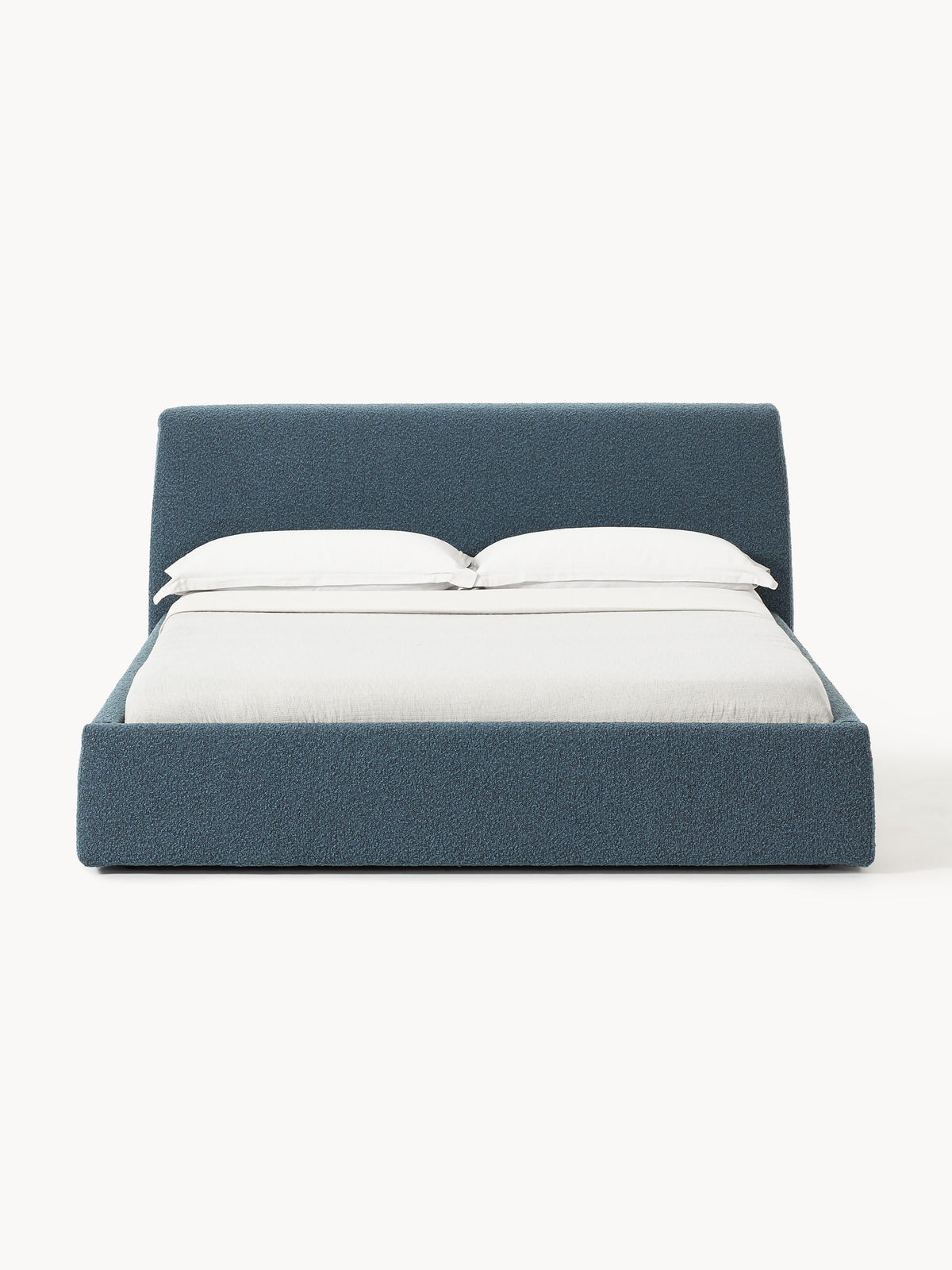 Cloveran Upholstered Bed in Bouclé