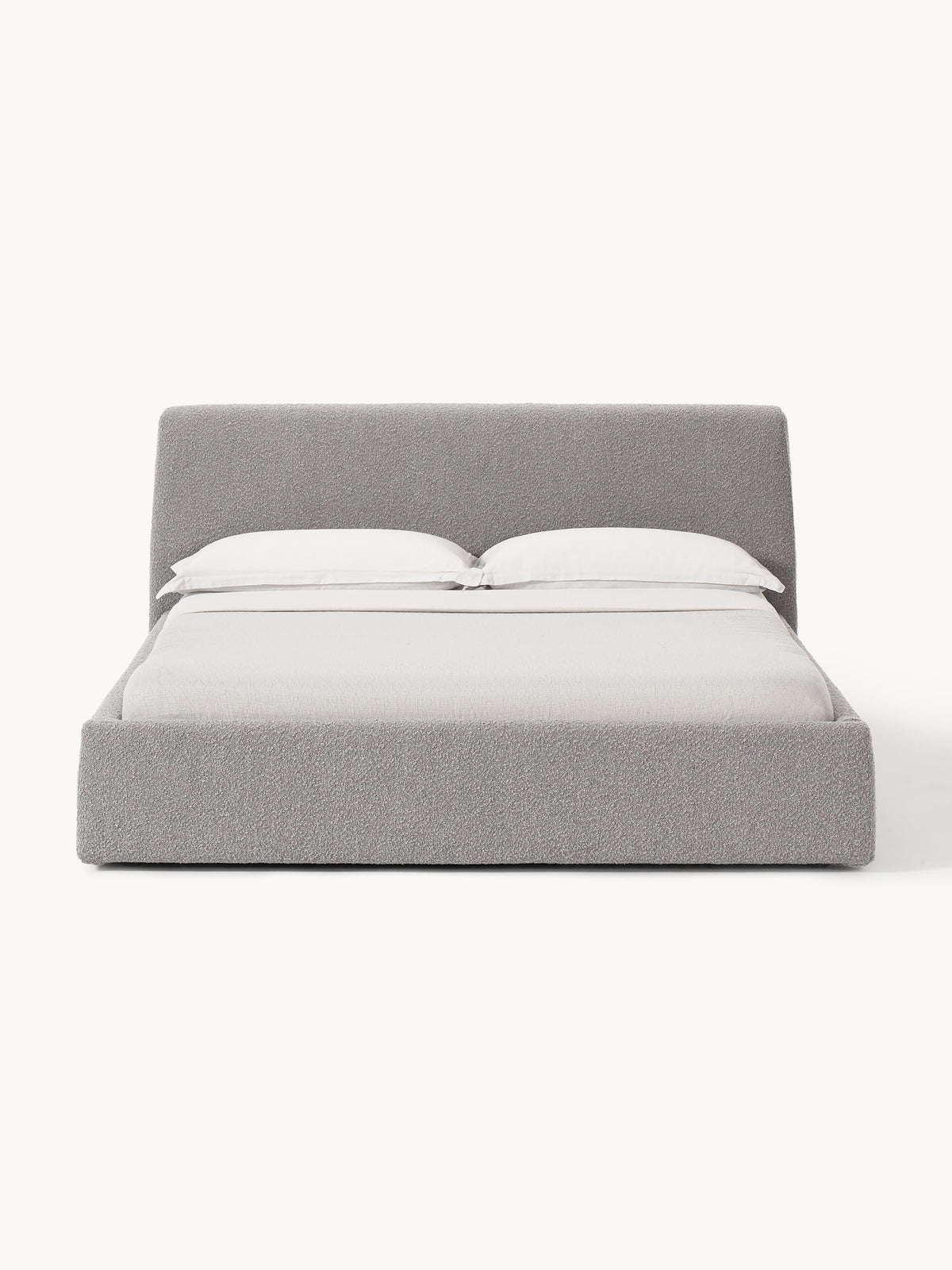 Cloveran Upholstered Bed in Bouclé