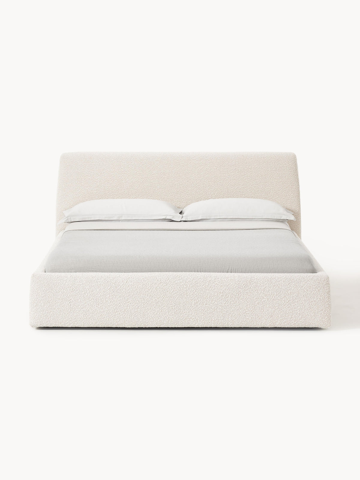 Cloveran Upholstered Bed in Bouclé