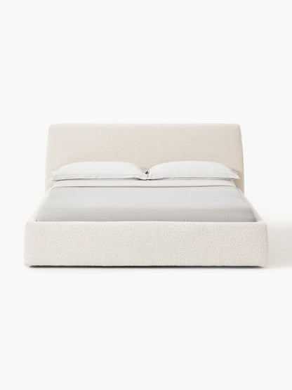 Cloveran Upholstered Bed in Bouclé