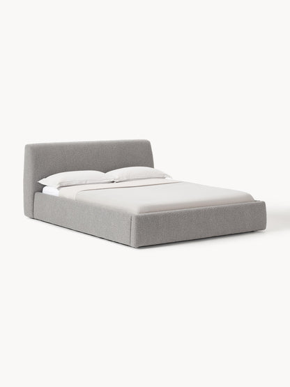 Cloveran Upholstered Storage Bed in Bouclé