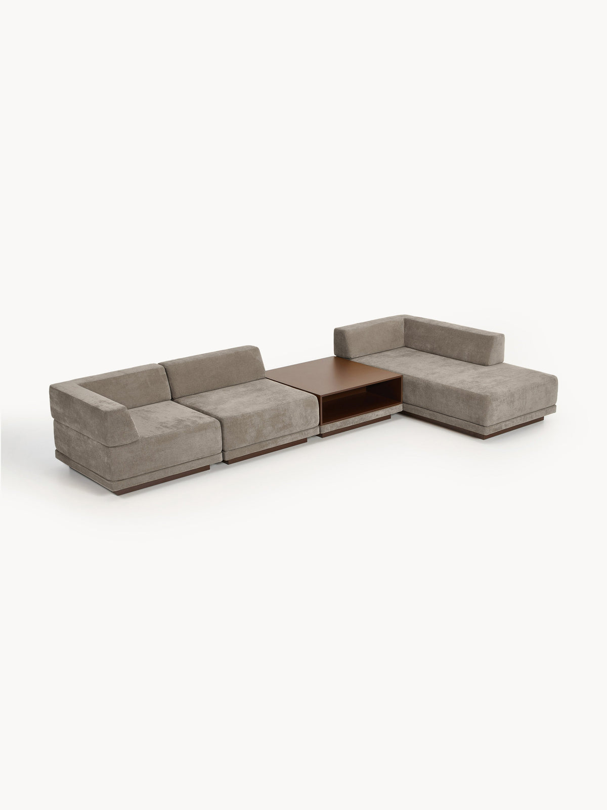 Colrenta Modular 4-Seater Corner Sofa with Coffee Table