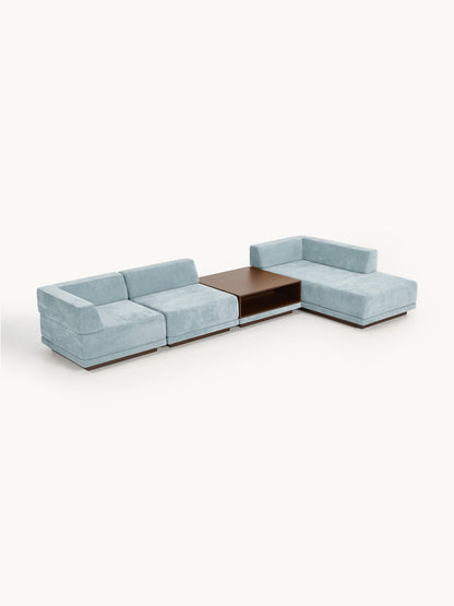 Colrenta Modular 4-Seater Corner Sofa with Coffee Table