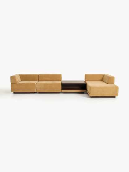 Colrenta Modular 4-Seater Corner Sofa with Coffee Table