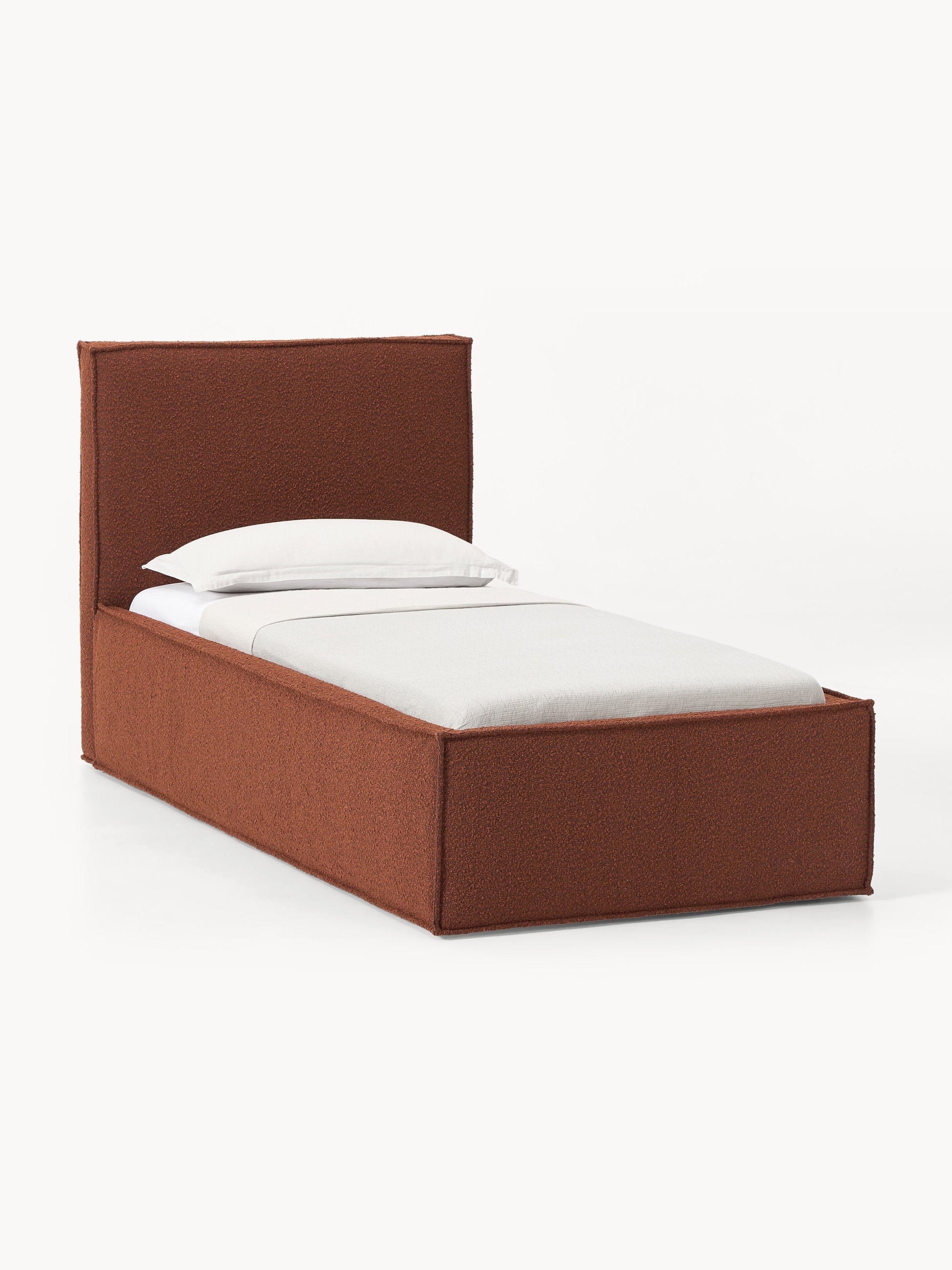 Dreponte Single Bed in Bouclé