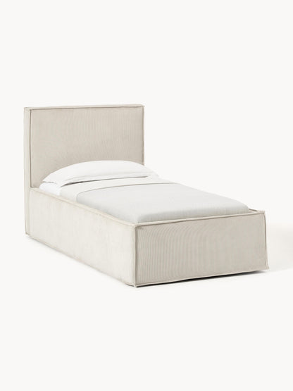 Dreponte Single Bed in Corduroy