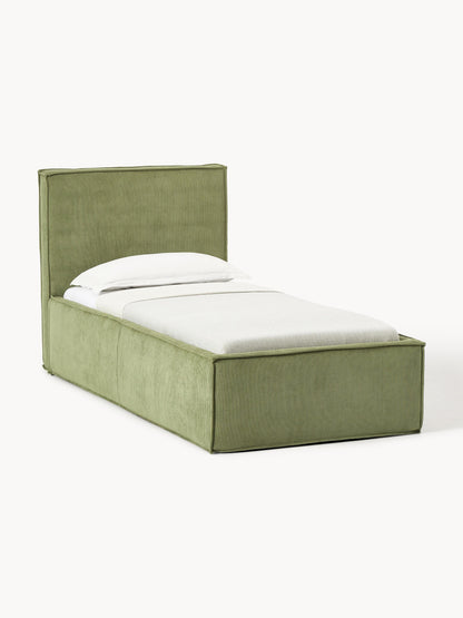 Dreponte Single Bed in Corduroy