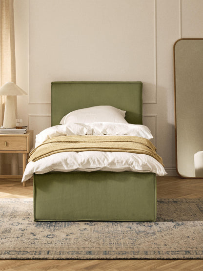 Dreponte Single Bed in Corduroy