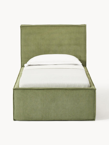 Dreponte Single Bed in Corduroy