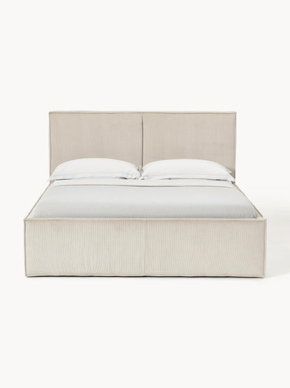 Dreponte Upholstered Bed in Corduroy