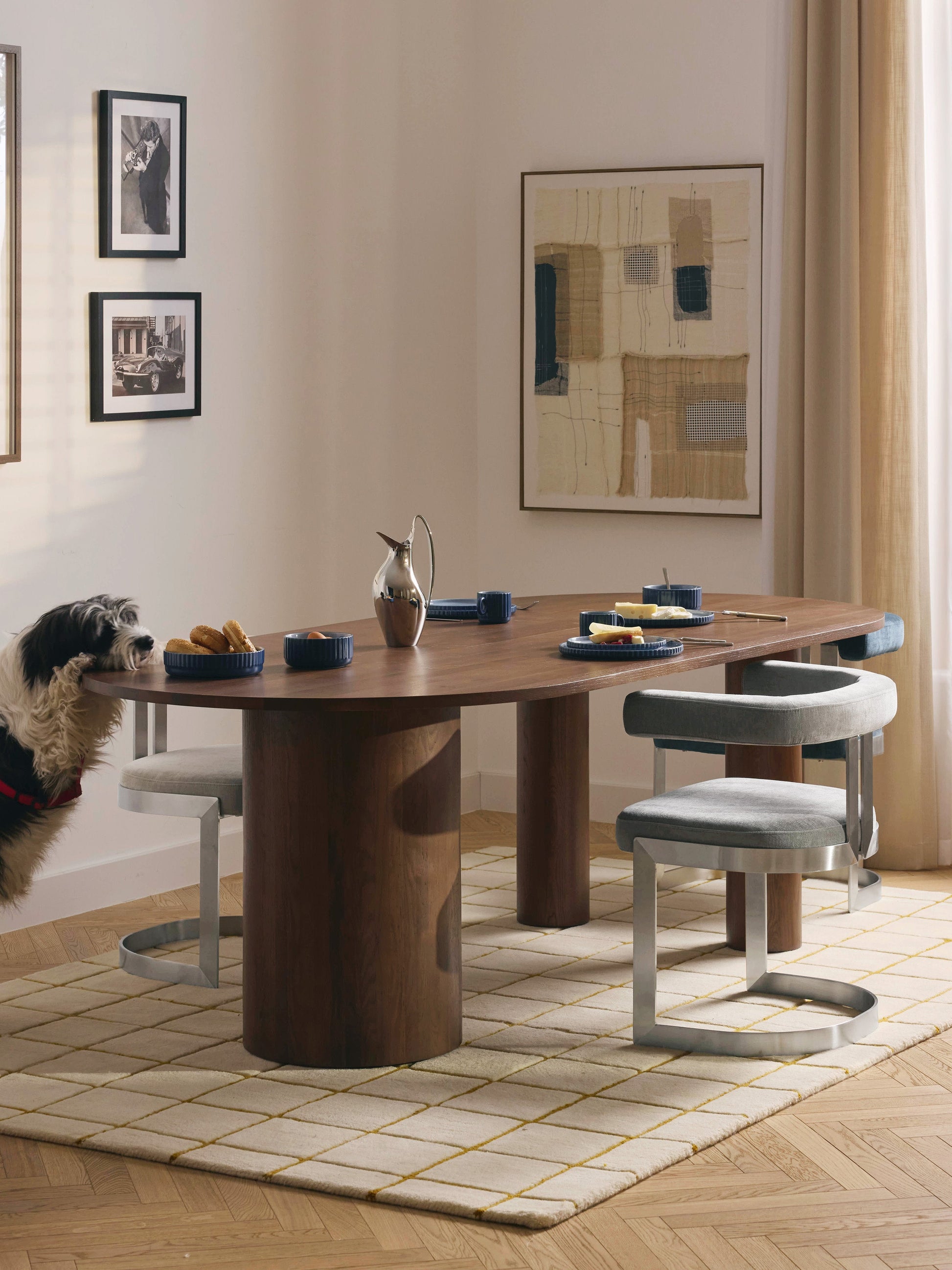 Dunbriso Oval Oak Dining Table, in Various Sizes