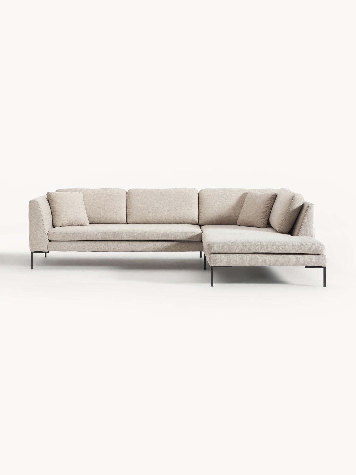 Emmestra Corner Sofa with Metal Legs