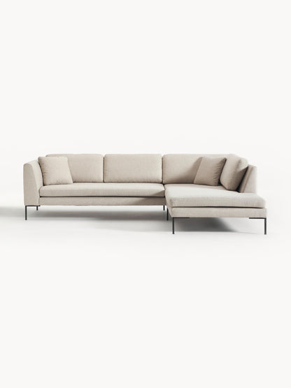 Emmestra Corner Sofa with Metal Legs