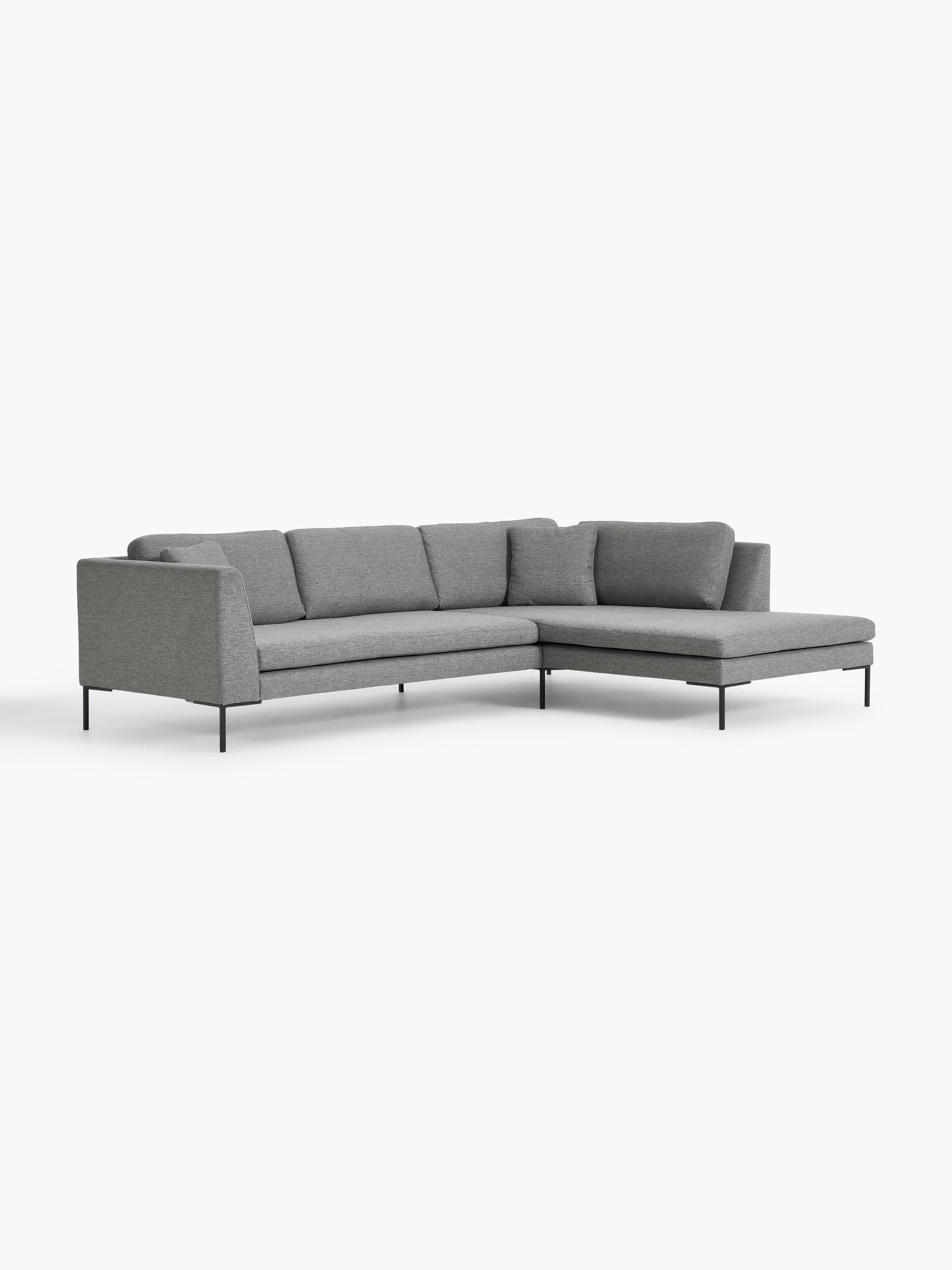 Emmestra Corner Sofa with Metal Legs