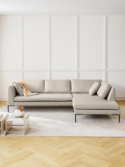 Emmestra Corner Sofa with Metal Legs