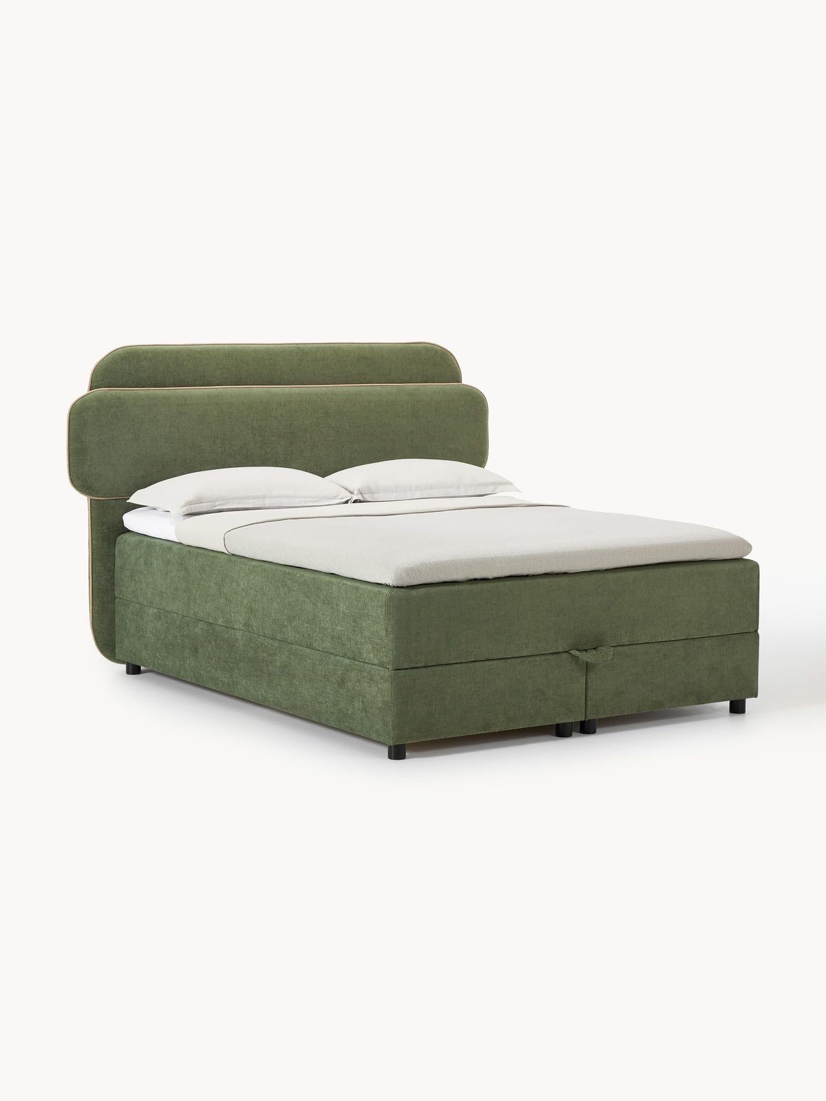 Enrivetta Box Spring Bed with Storage