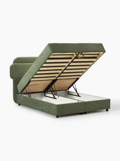 Enrivetta Box Spring Bed with Storage