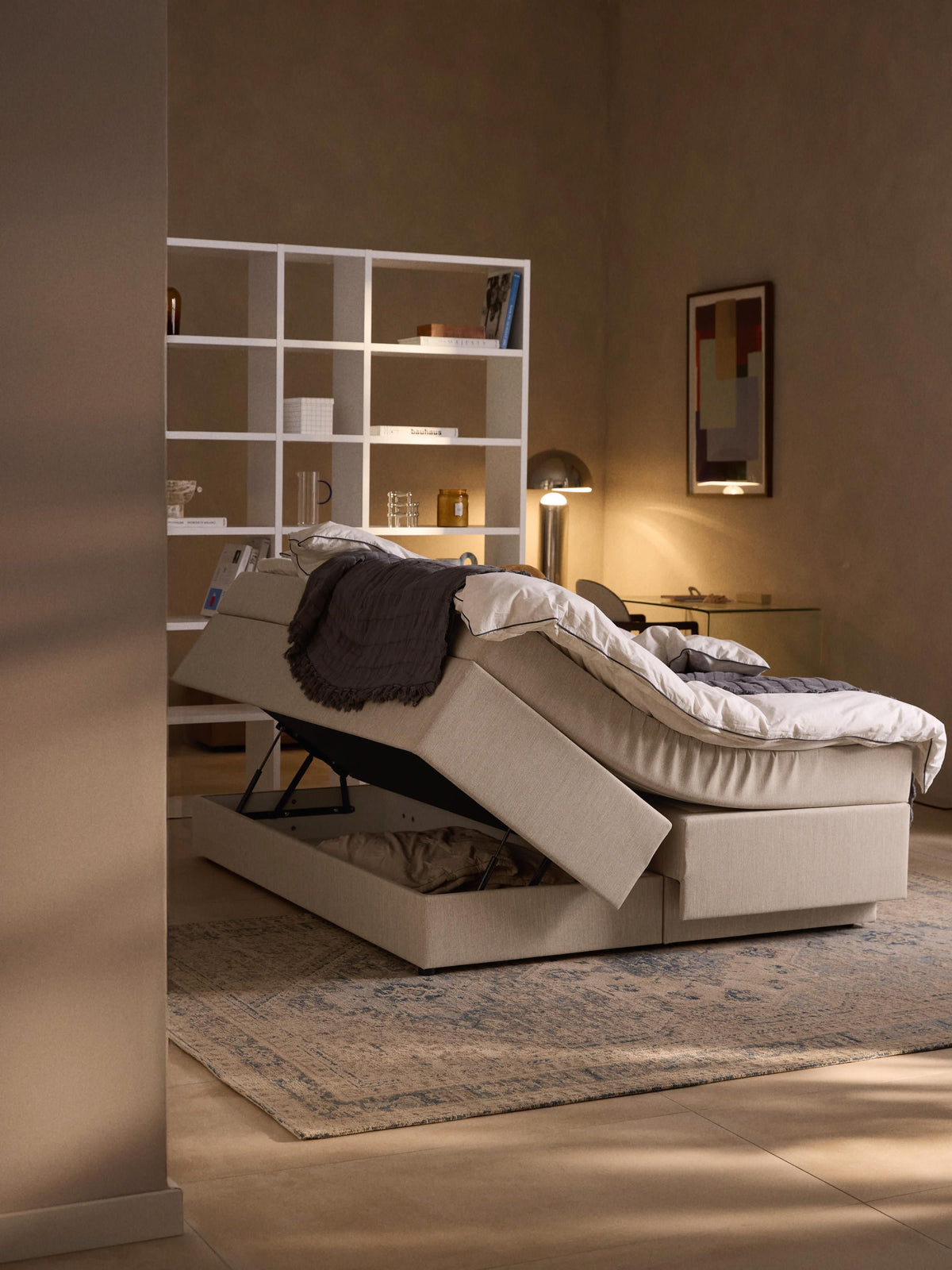 Enyveda Box Spring Storage Bed