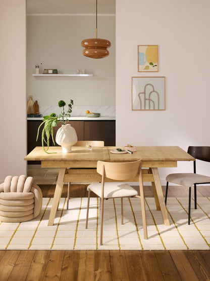 Ethranzo Dining Table, Extendable, 180 - 220 x 100 cm