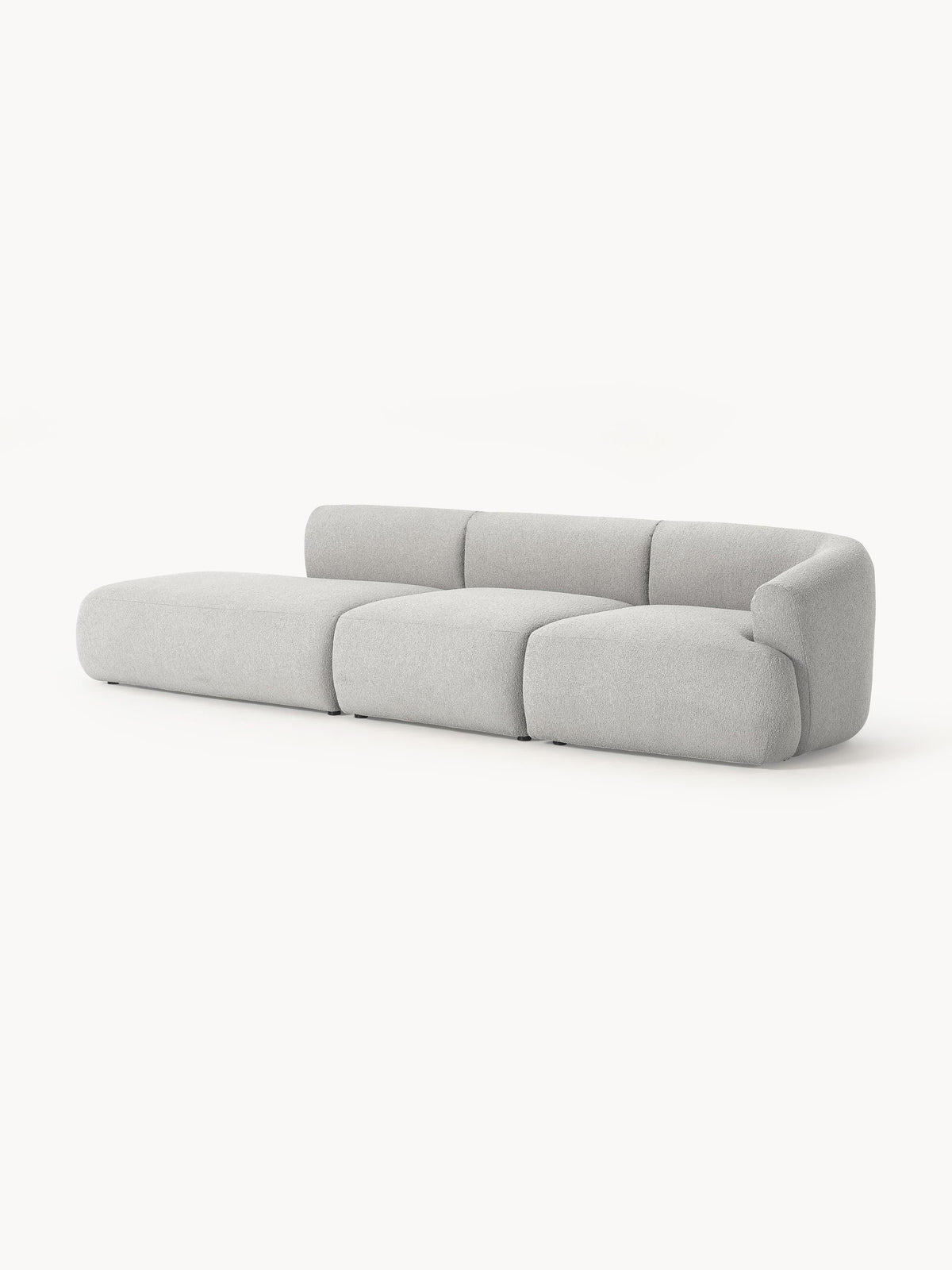 Fiorvana Bouclé Modular Chaise (2-Seater)