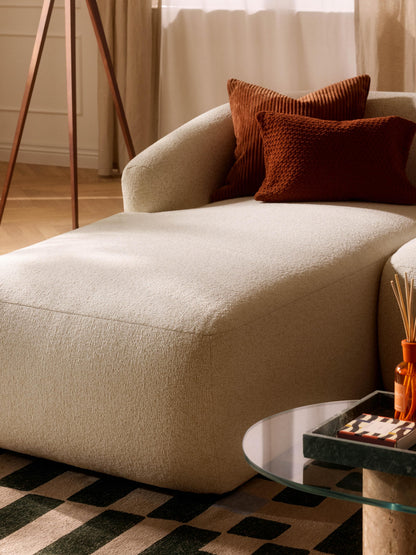 Fiorvana Chaise Corner Module in Bouclé