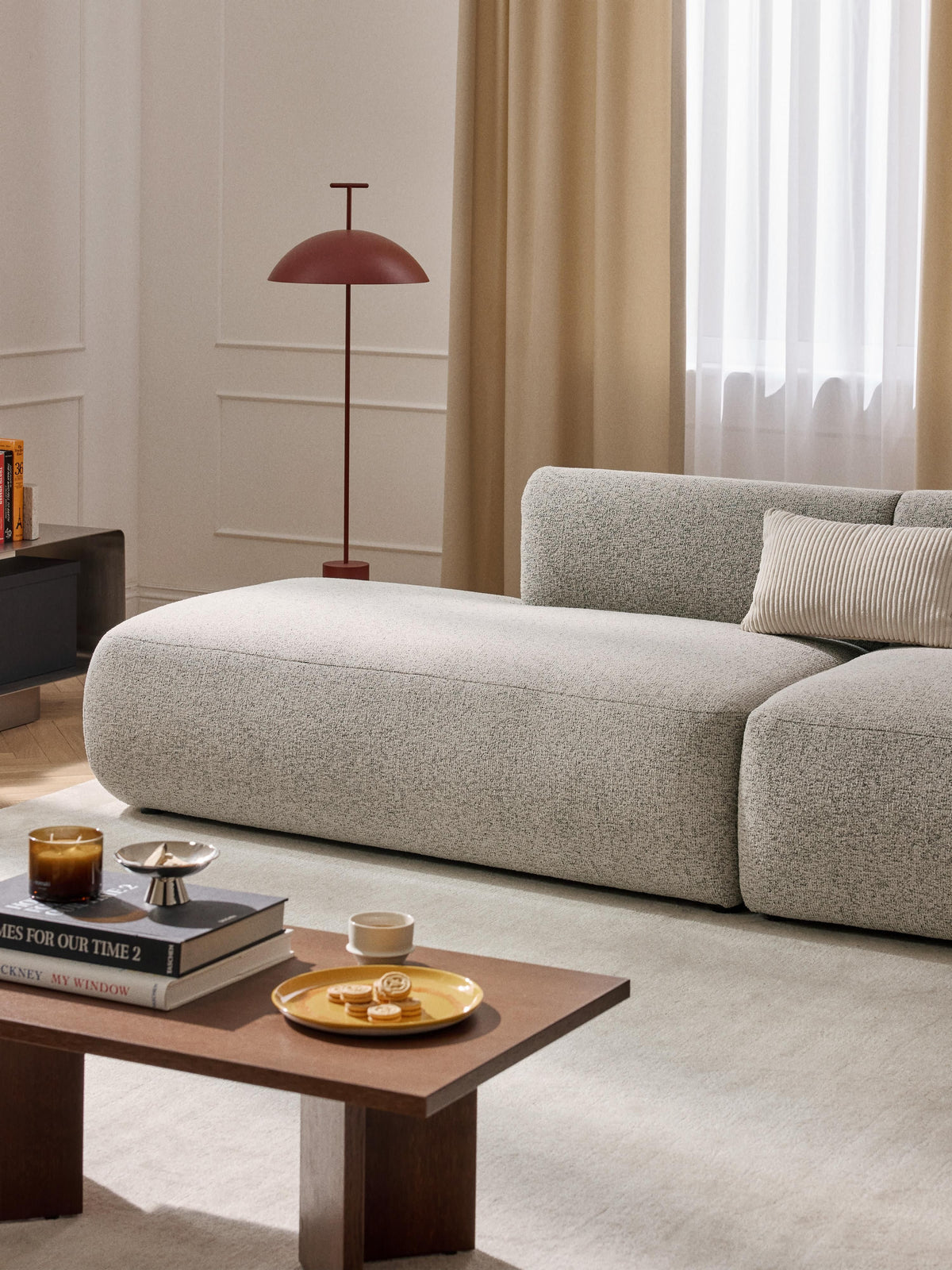 Fiorvana Chaise Module in Bouclé