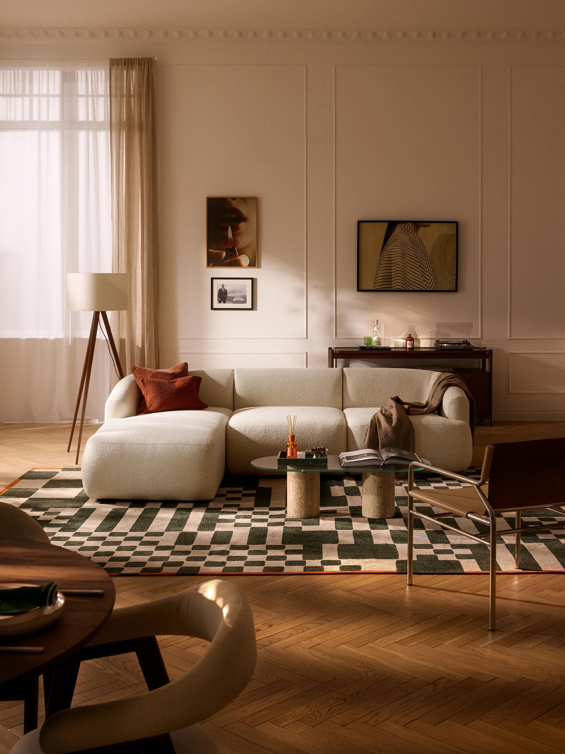 Fiorvana Modular Corner Sofa in Bouclé (3-Seater)
