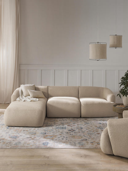 Fiorvana Modular Corner Sofa in Bouclé (3-Seater)