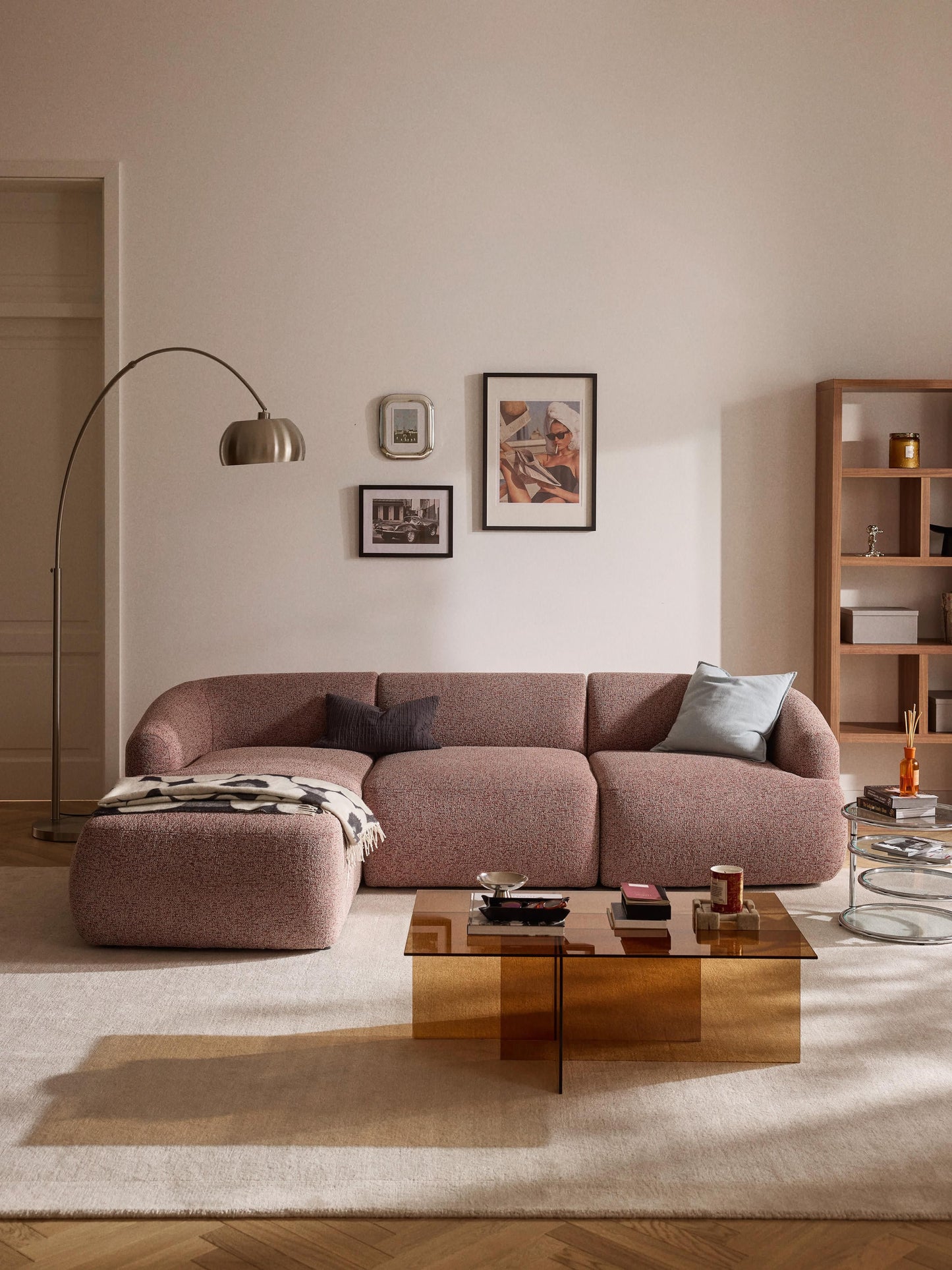 Fiorvana Modular Corner Sofa in Bouclé (3-Seater)