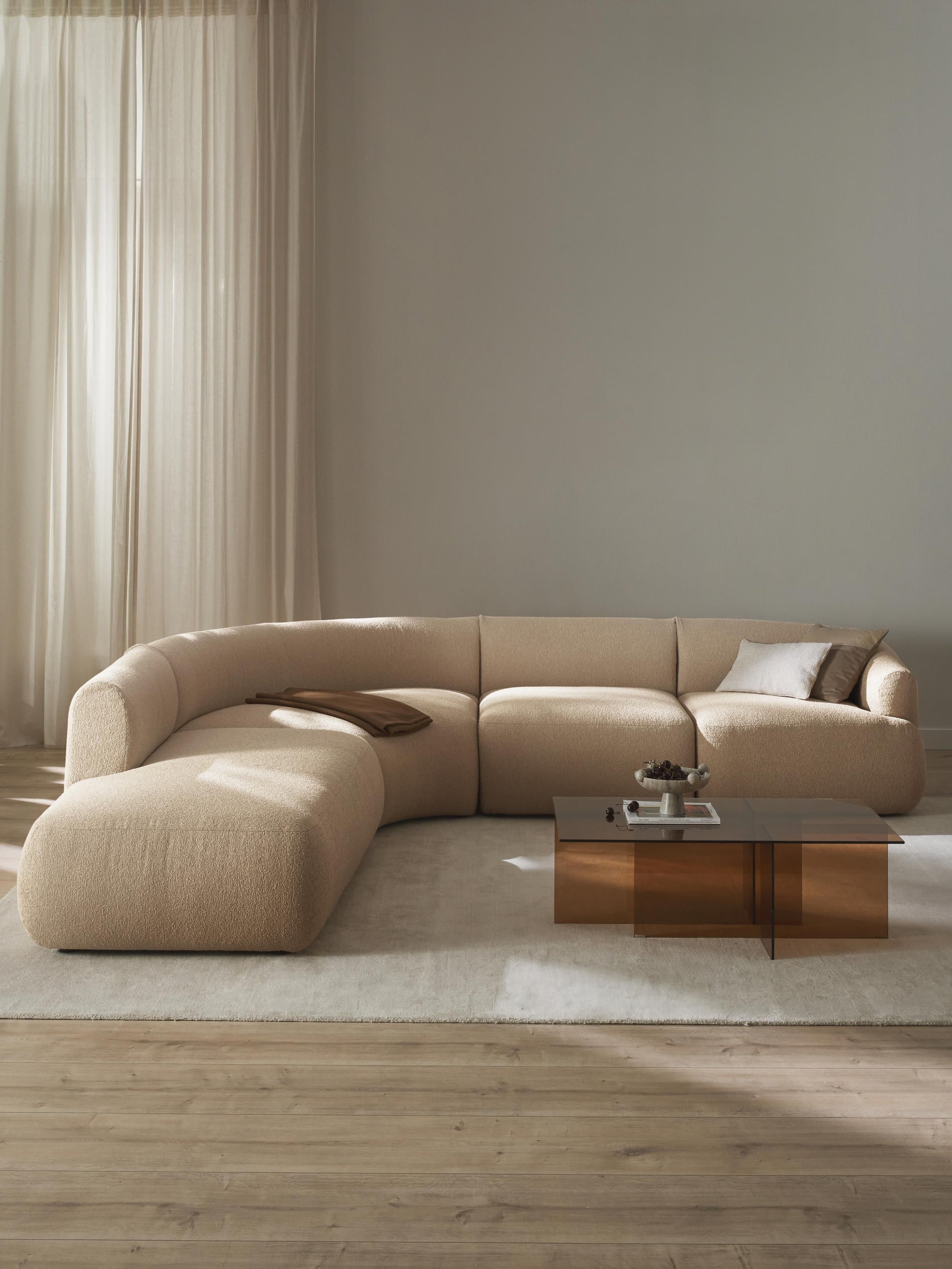 Fiorvana Modular Corner Sofa in Bouclé (4-Seater)