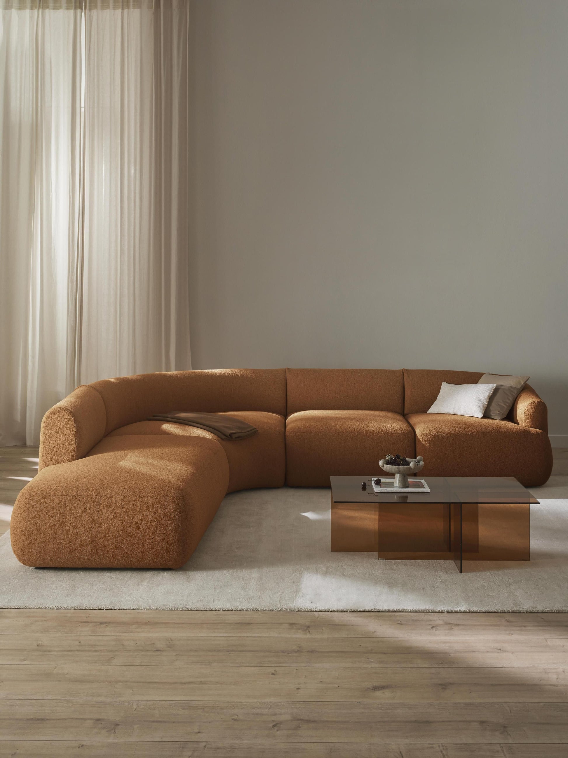 Fiorvana Modular Corner Sofa in Bouclé (4-Seater)