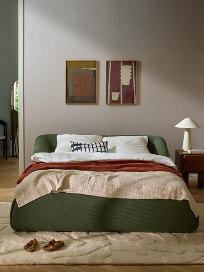 Fiorvana Upholstered Bed in Bouclé