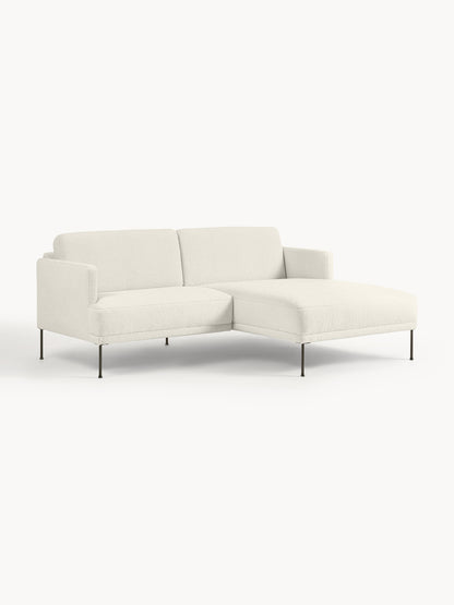 Fluvarsi Small Corner Sofa in Teddy Fabric