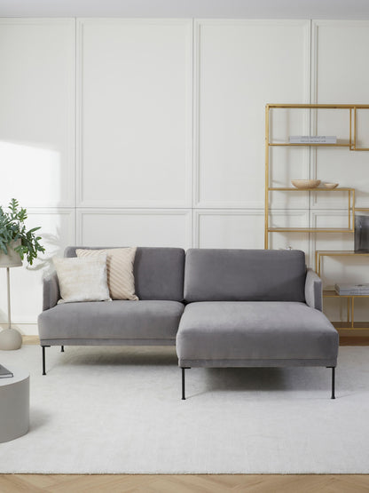 Fluvarsi Small Corner Sofa in Velvet